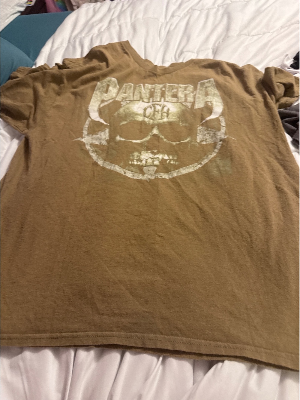 Vintage Pantera CFH Graphic T-Shirt XL Brown